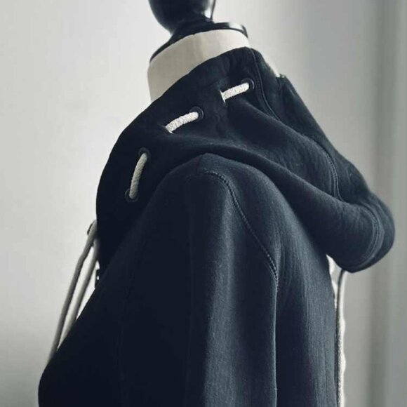 Craig Green Black Bonded Jersey Men's Zip Hoodie w/ Body & Hood Cording – EU M - Picture 3 of 11